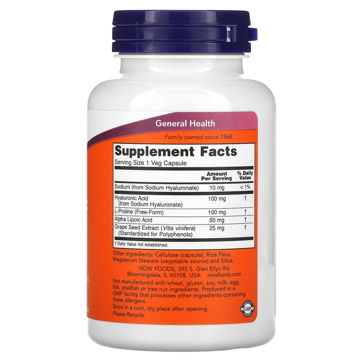 NOW Hyaluronic Acid 100mg