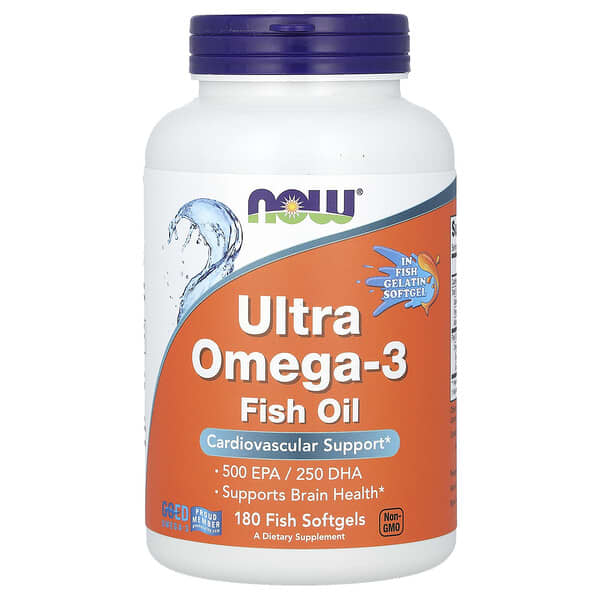 NOW Ultra Omega 3 Fish Oil 180 Ct