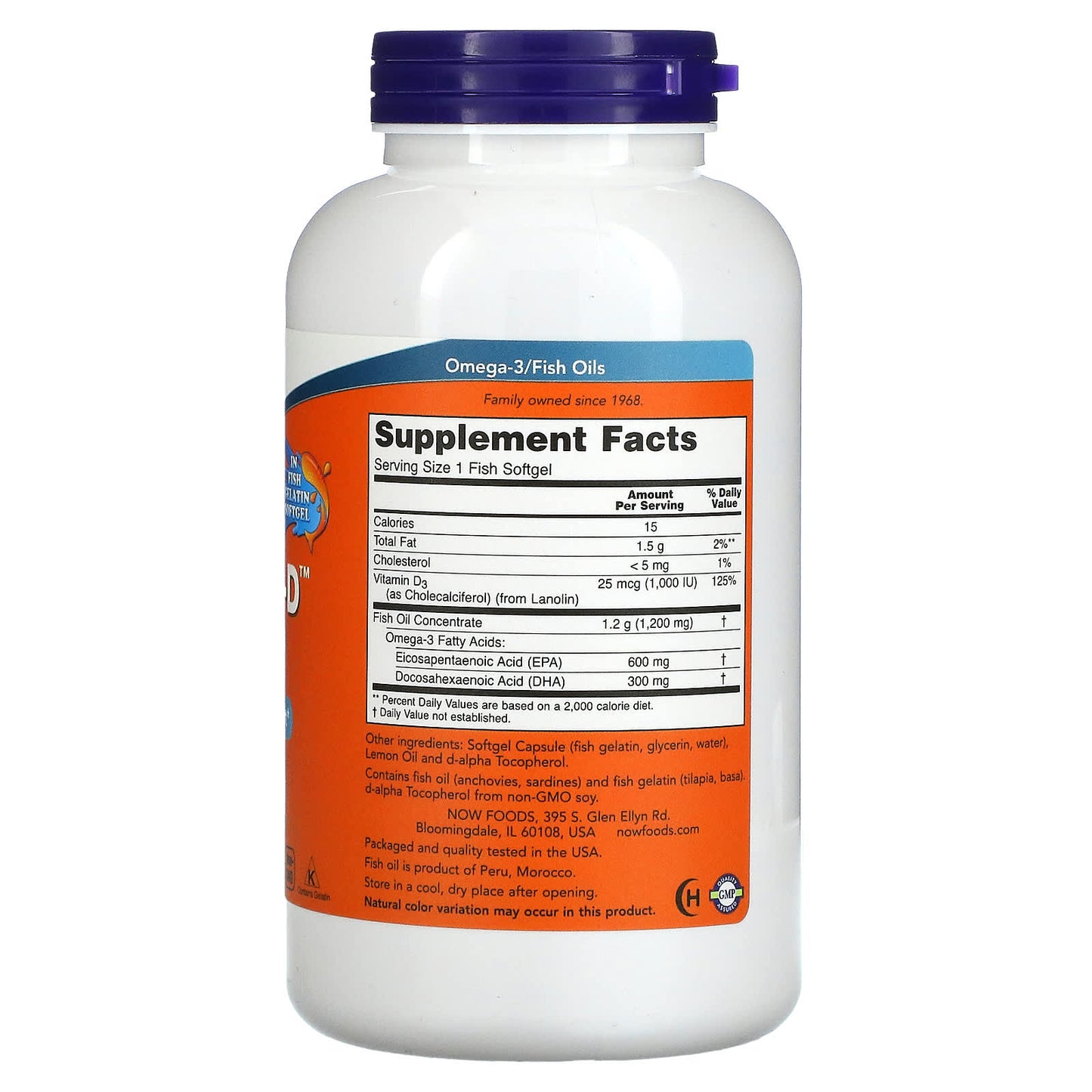 NOW Ultra Omega 3d Fish Oil 180 Ct