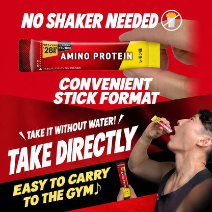 Amino VITAL Amino Protein Lemon Flavour Whey Protein with EAA 10 Sachets  No Mixing Needed Build Muscles Lean Muscle Muscle Strength