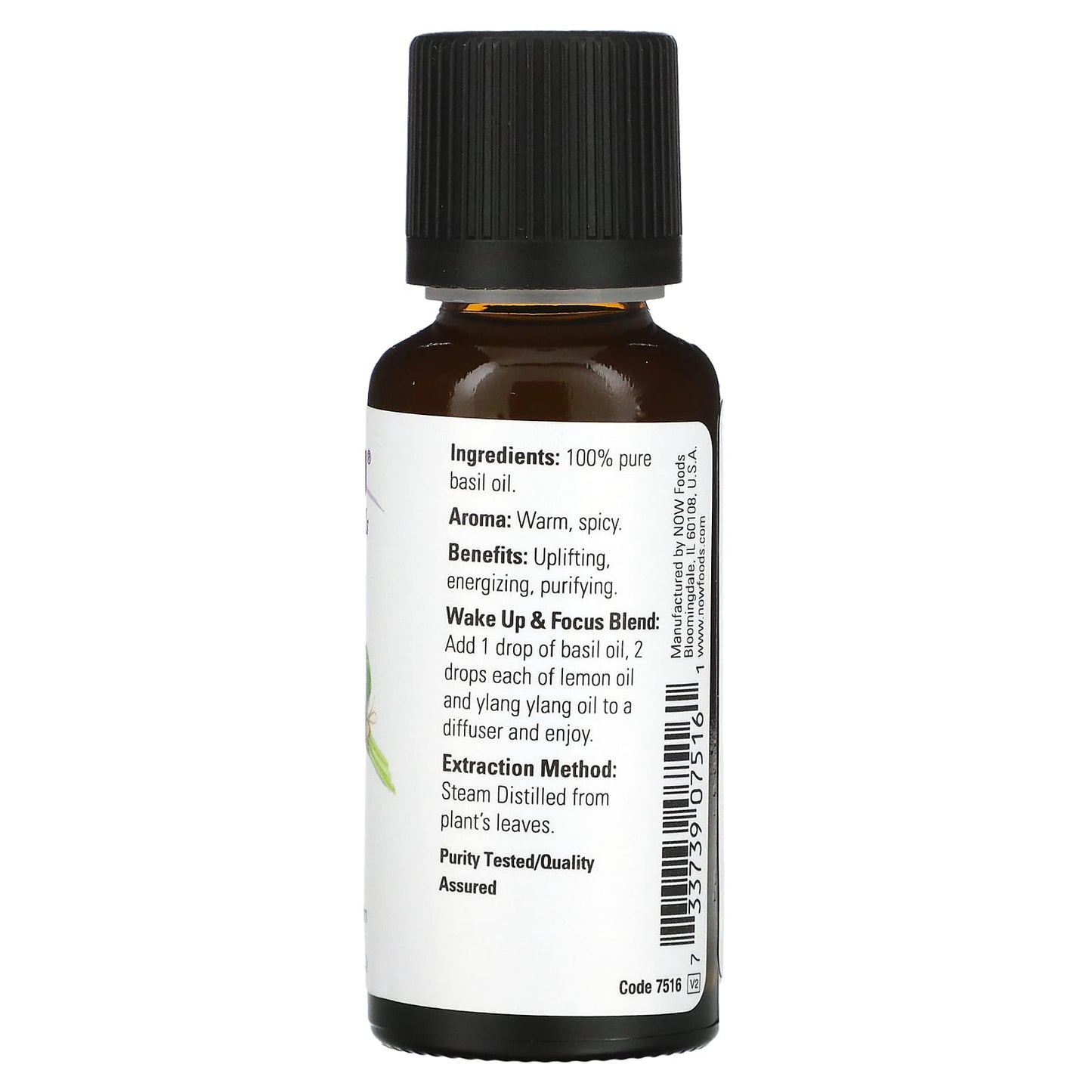 NOW Essential Oils Basil Oil