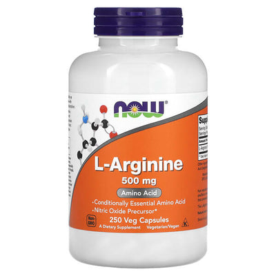 NOW L Arginine 500mg 250 Caps