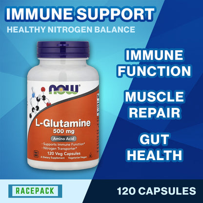 NOW Foods L-Glutamine 500 mg