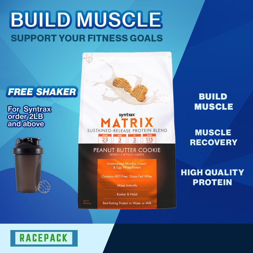(Free Shaker & Creatine Sachets) HALAL SYNTRAX Matrix Protein Blend 2LB 5LB GOURMET Flavours Low Carb Low Sugar Made In USA
