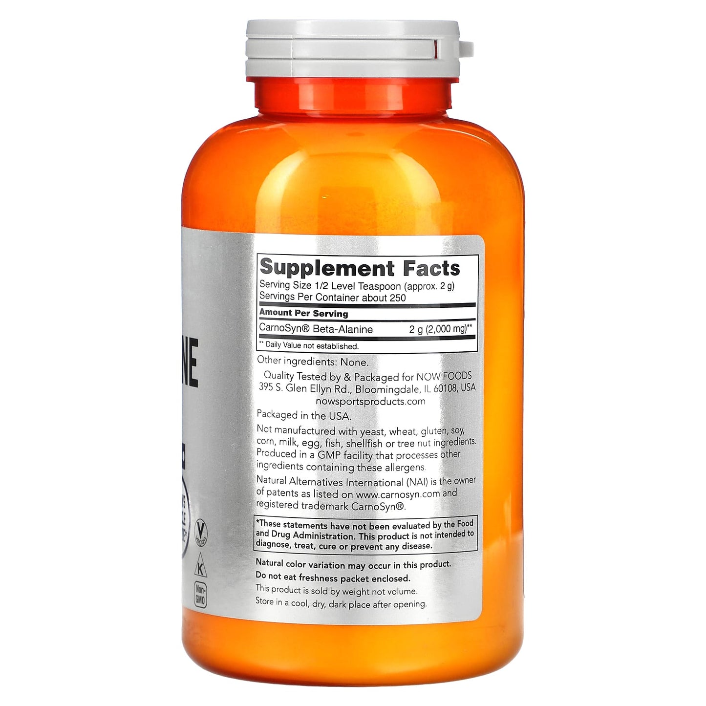 NOW Sports Beta Alanine Powder