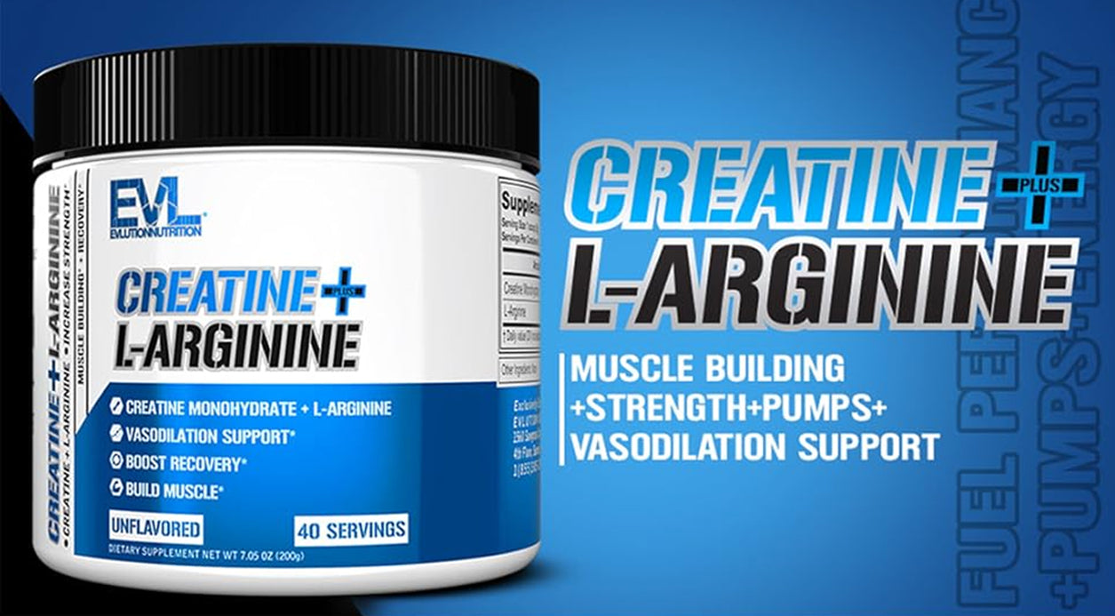 EVLution Nutrition Creatine + L-Arginine Powder