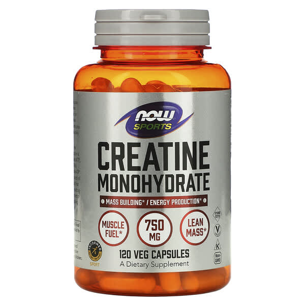 NOW Sports creatine monohydrate capsules
