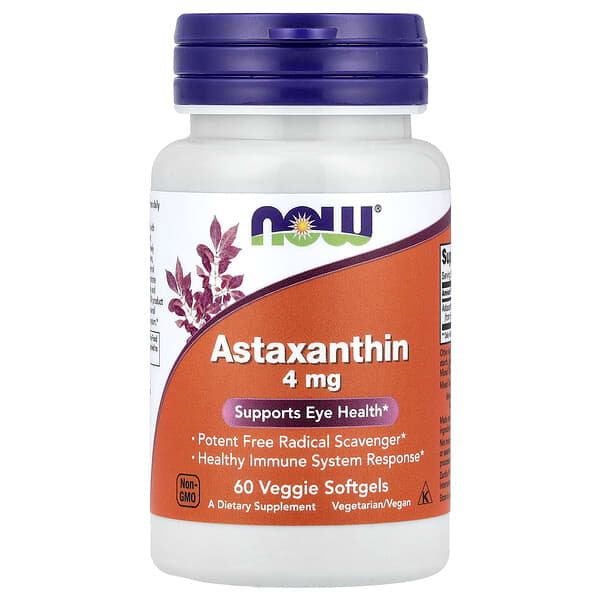NOW astaxanthin capsules