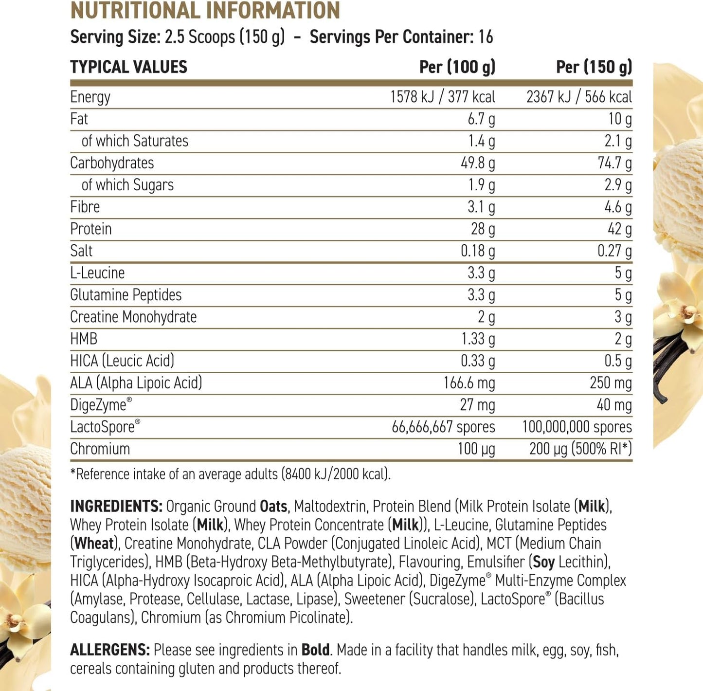 Applied Nutrition Lean Mass Gainer 2.4kg
