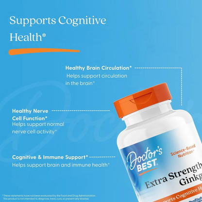 Doctor's Best Extra Strength Ginkgo, 120 mg