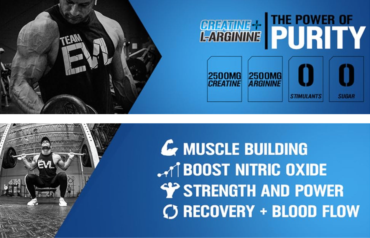 EVLution Nutrition Creatine + L-Arginine Powder