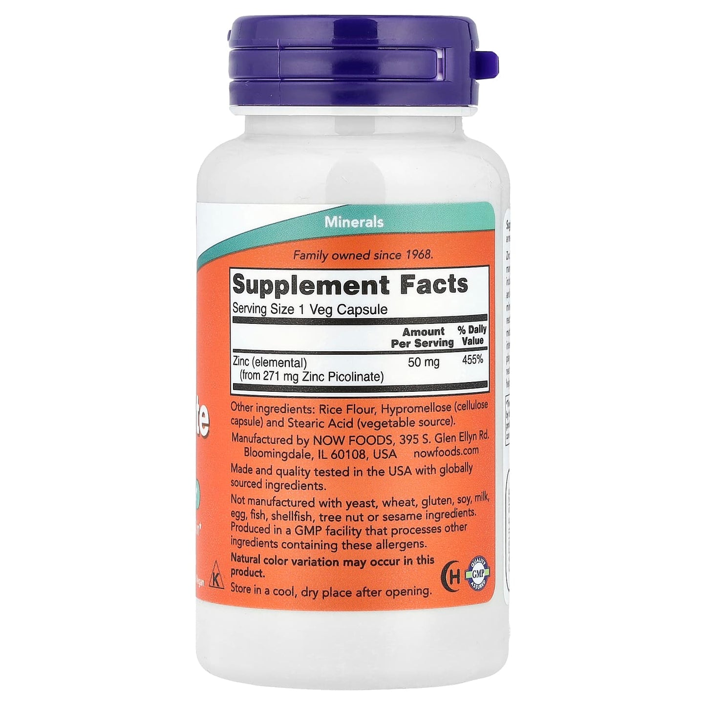 NOW Zinc Picolinate