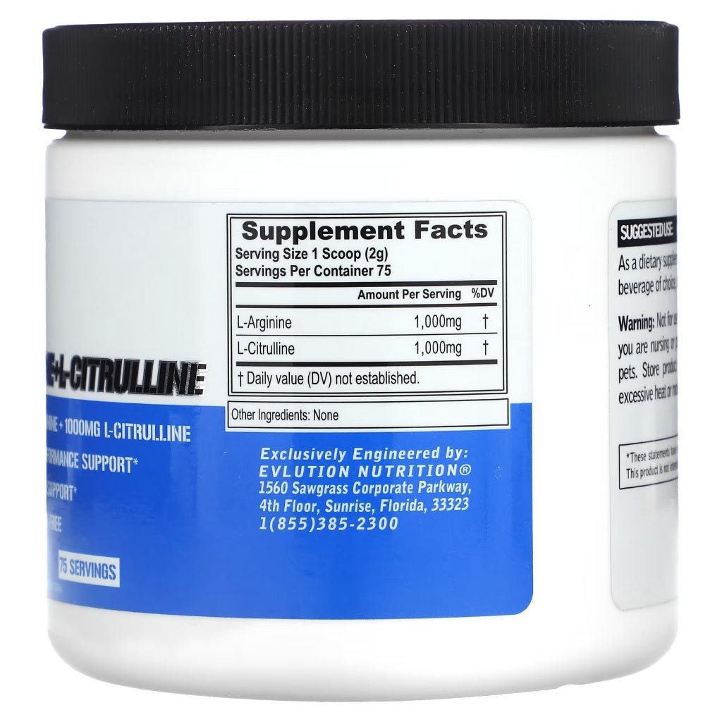 EVLution Nutrition L-Arginine + L-Citrulline