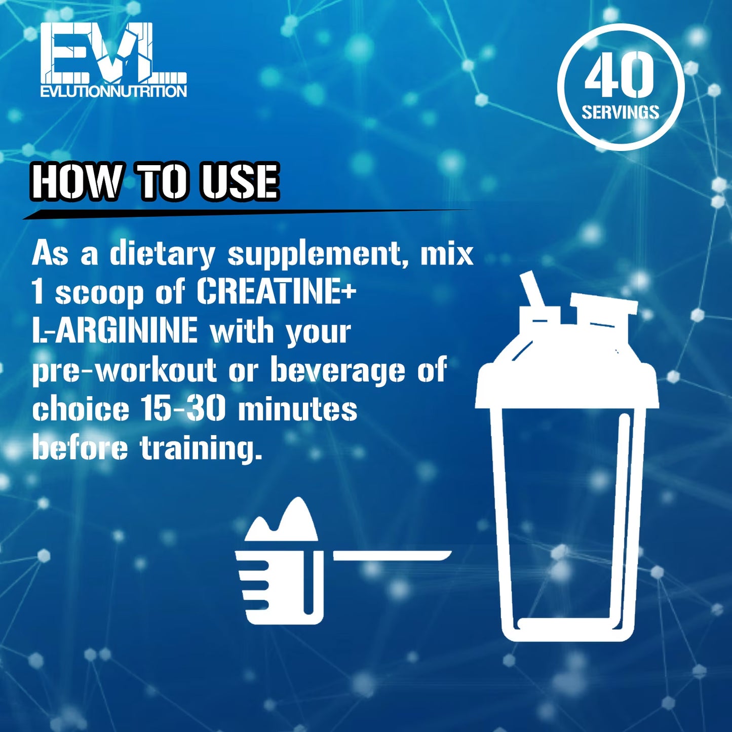 EVLution Nutrition Creatine + L-Arginine Powder