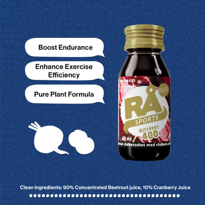 RA Swedish Beetroot Juice Shot 400mg Nitrate 60ml – 5,10 Bottles | Endurance, Running & Marathon