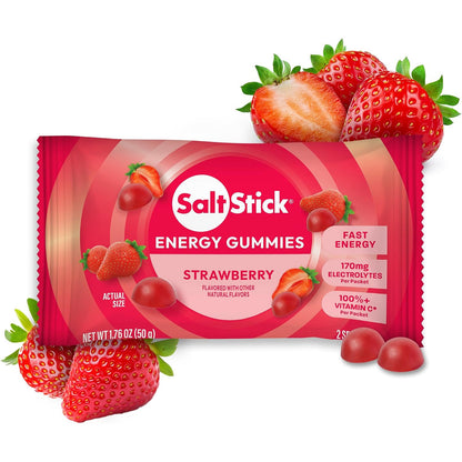 SaltStick Energy Gummies 3 Pack – Carbohydrate & Electrolyte Chews for Running, Marathon, Cycling & HYROX