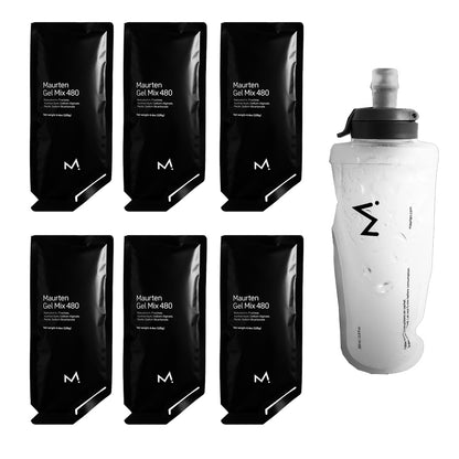 Maurten Gel Mix 480 Soft Flask Bundle For Marathon Athletes Cycling