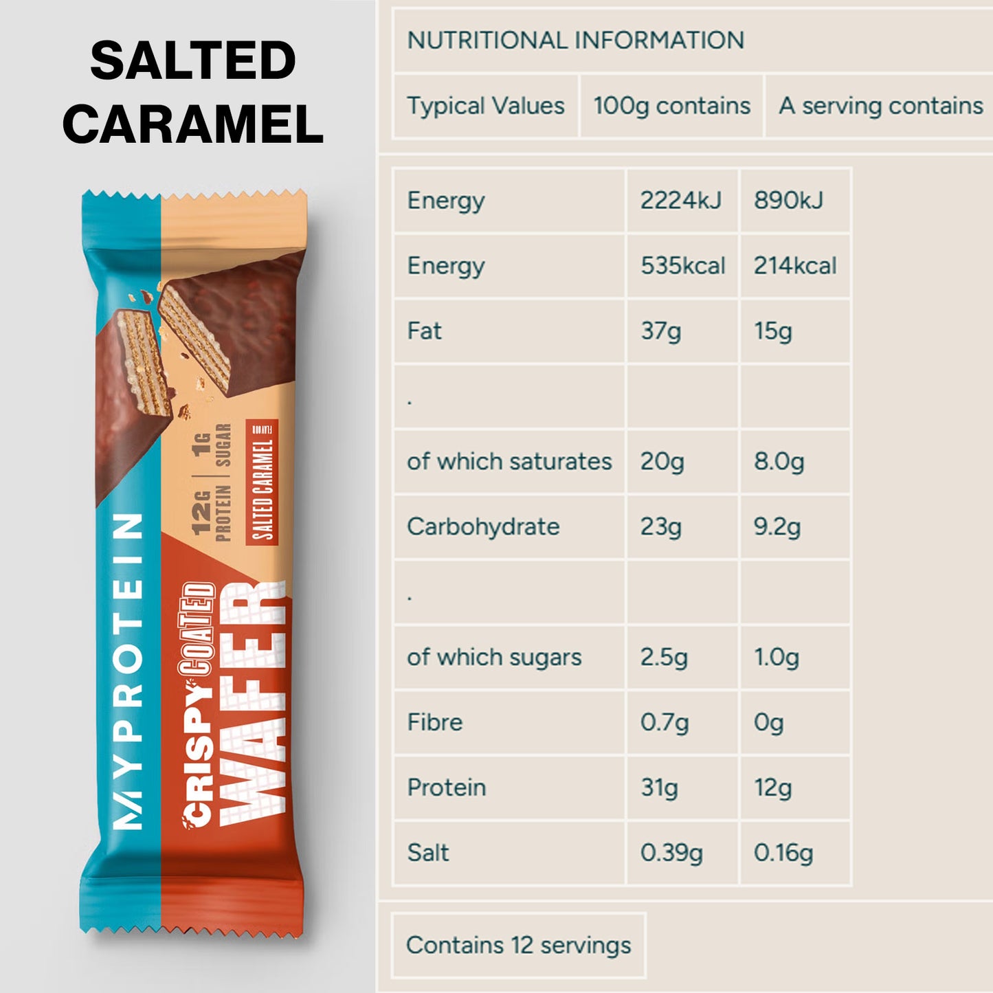 Myprotein Crispy Coated Wafers 12 Pack