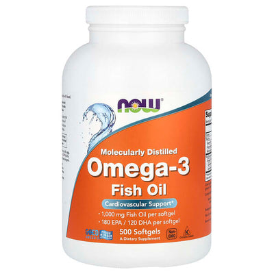 NOW Omega 3 鱼油 500 粒