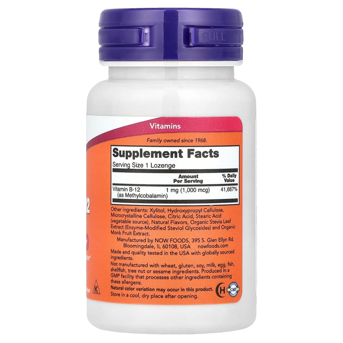 NOW Methyl B12 1000mcg 100 Loz