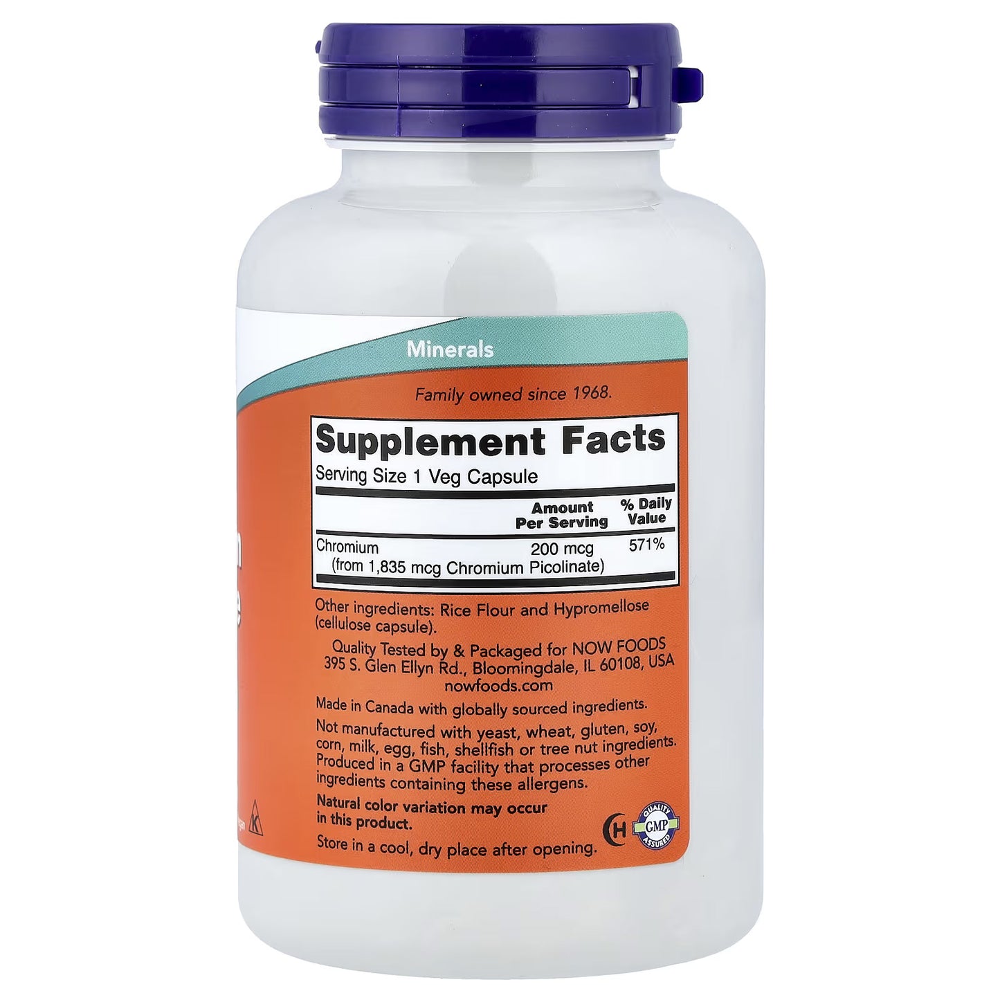 Now Foods Chromium Picolinate 250 Caps
