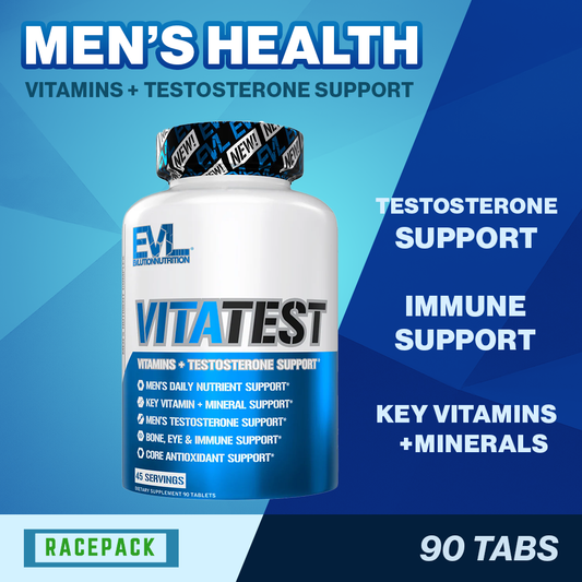EVL Nutrition VitaTest Complete Multivitamin and Mens Support Men's Nutrition Complex 90 Tablets Daily Wellness for Men