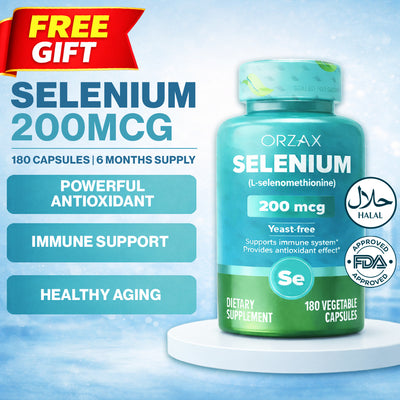 Orzax Selenium 200 mcg 180 Caps