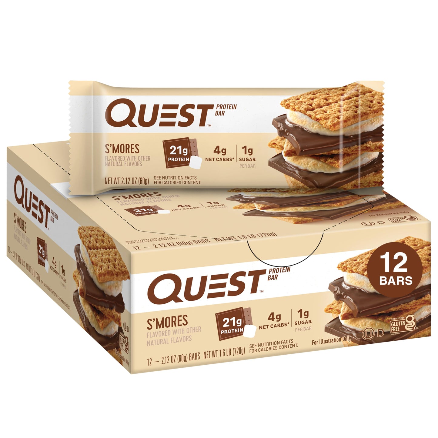 QUEST Nutrition Protein Bar – Low-Carb, High-Protein Snack for Healthy Diets