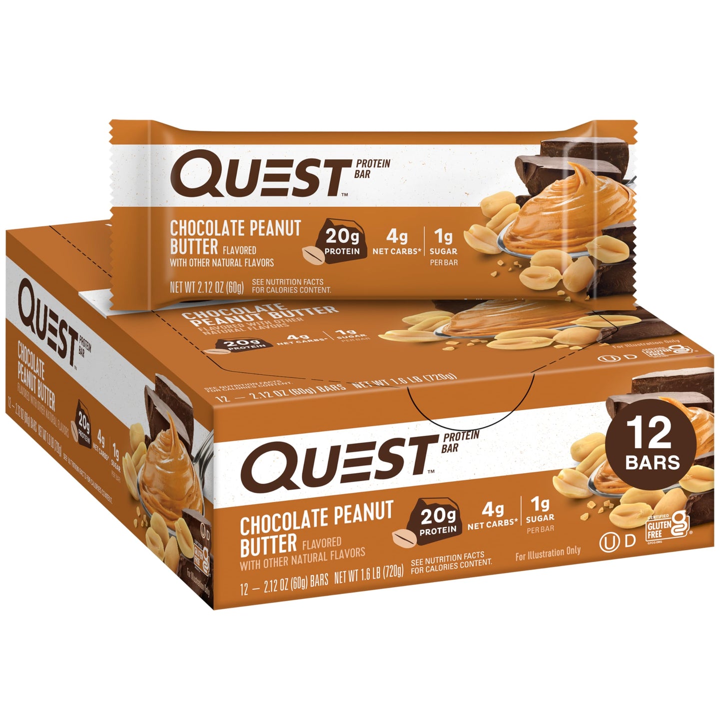 QUEST Nutrition Protein Bar – Low-Carb, High-Protein Snack for Healthy Diets