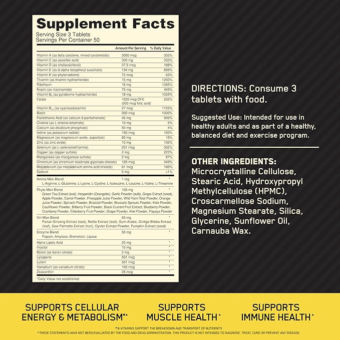 Optimum Nutrition Opti-Men Multivitamin 90 - 240 Caps
