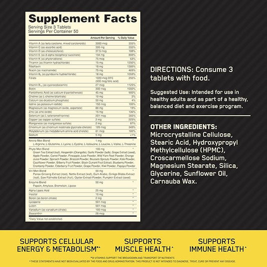 Optimum Nutrition Opti-Men Multivitamin – 90 to 240 Capsules for Men’s Health & Wellness