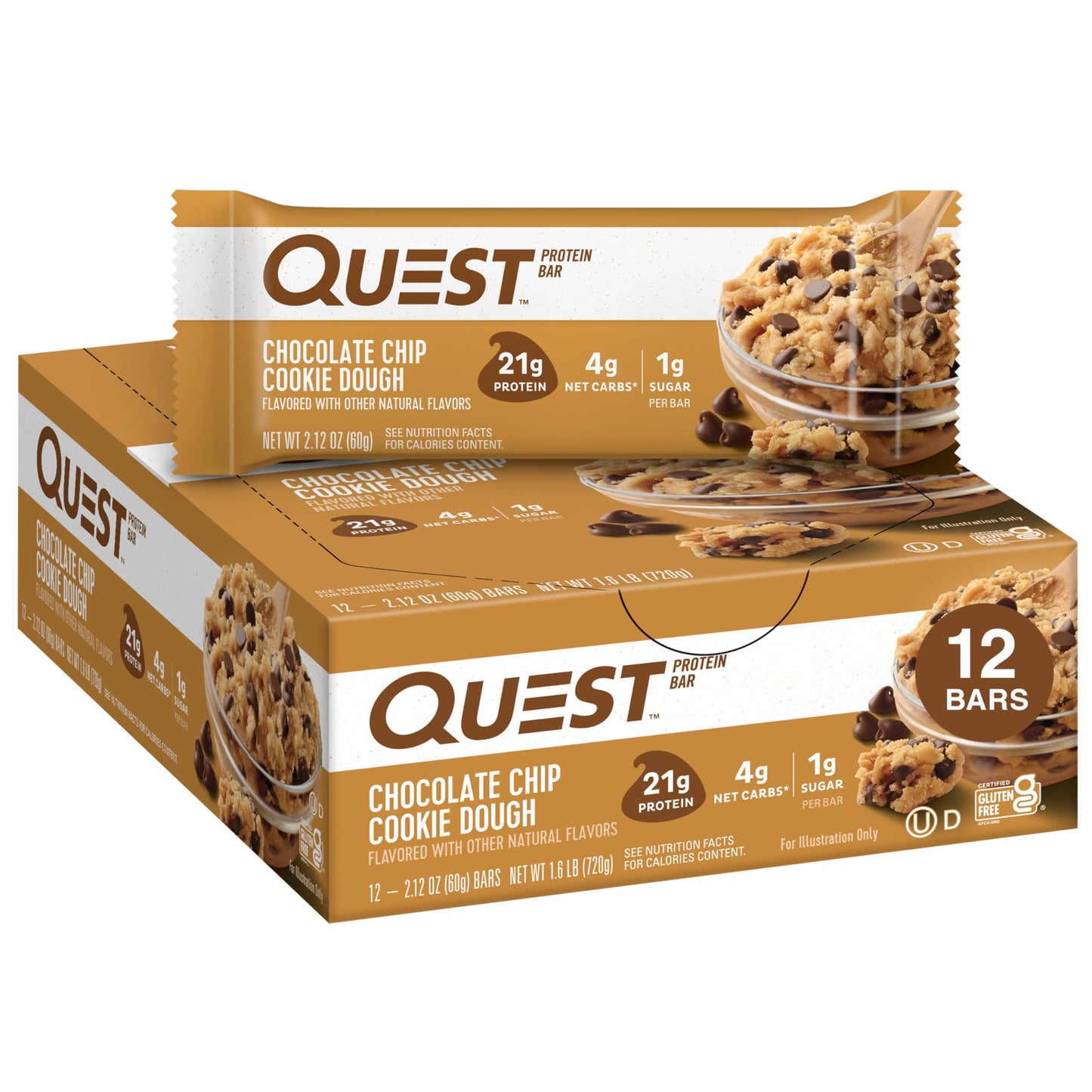 QUEST Nutrition Protein Bar – Low-Carb, High-Protein Snack for Healthy Diets
