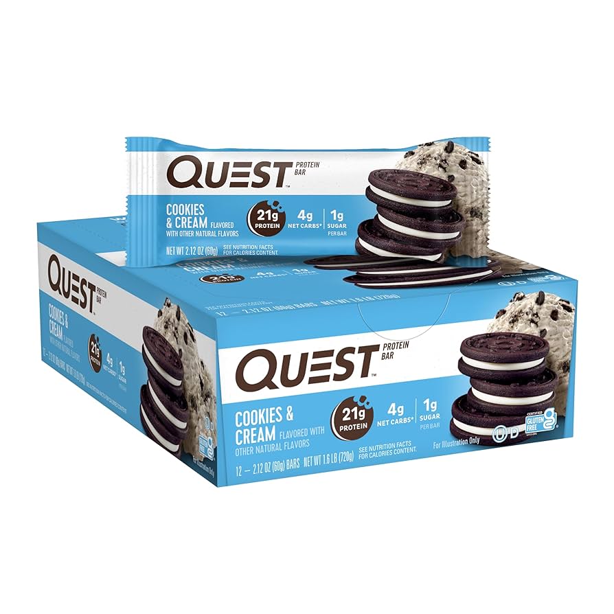 QUEST Nutrition Protein Bar – Low-Carb, High-Protein Snack for Healthy Diets