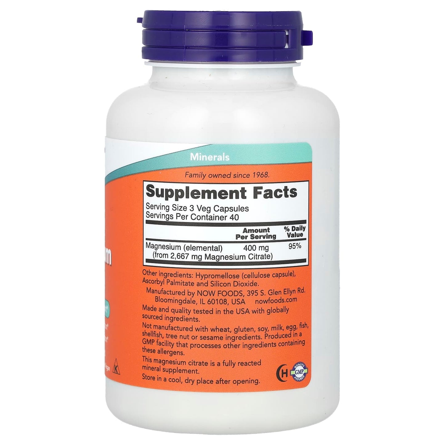 NOW Magnesium Citrate
