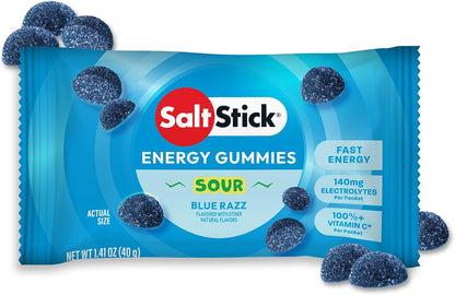 SaltStick Energy Gummies 3 Pack – Carbohydrate & Electrolyte Chews for Running, Marathon, Cycling & HYROX