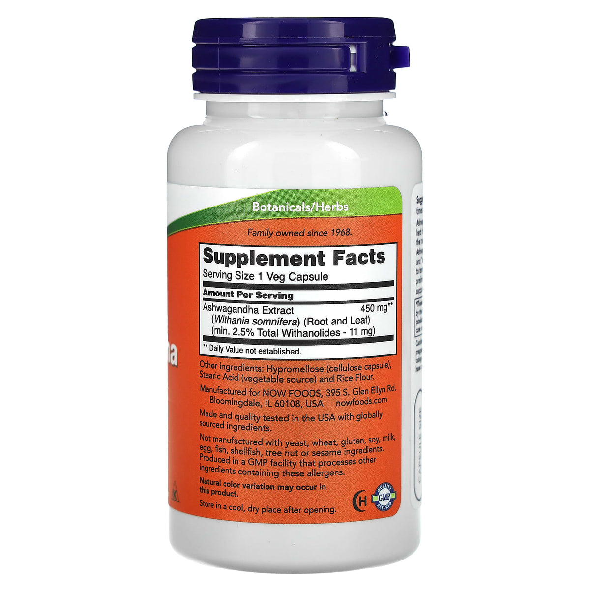 NOW Foods Ashwagandha 450mg