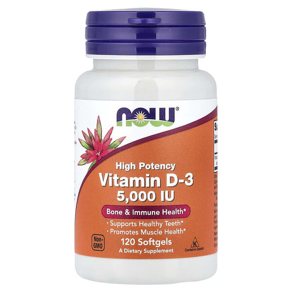 NOW Vitamin D 3 120 Ct