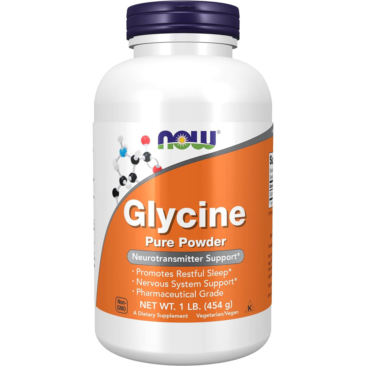 NOW Foods Glycine Pure Powder 454g