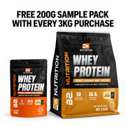 BS Nutrition Whey Protein 3kg with free 200g sample pack