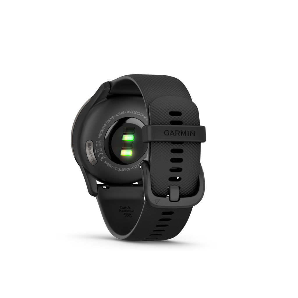 [2 Years Warranty] Garmin Vivomove Trend - Wireless Charging Hybrid Smartwatch - Classic Analog