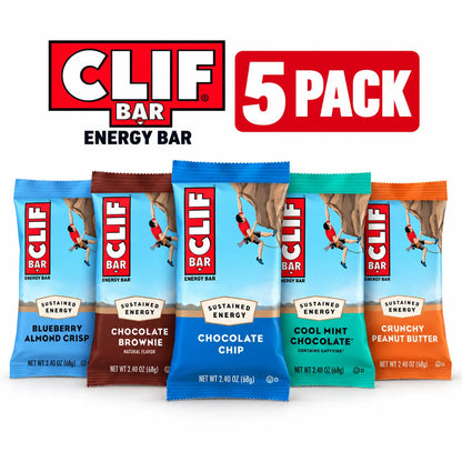 CLIF BAR Energy Bar 5 Pack with selected flavours