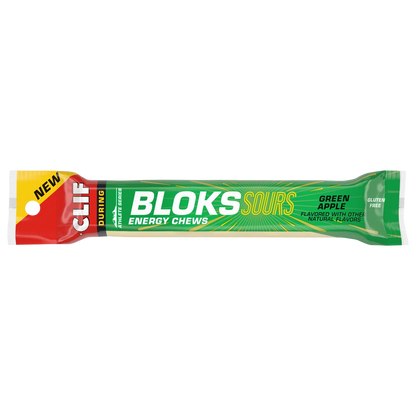 CLIF Bloks Sour Green Apple Energy Chews 60g