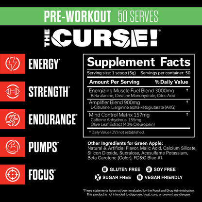 JNX Sports The Curse Pre-Workout 50 Servings