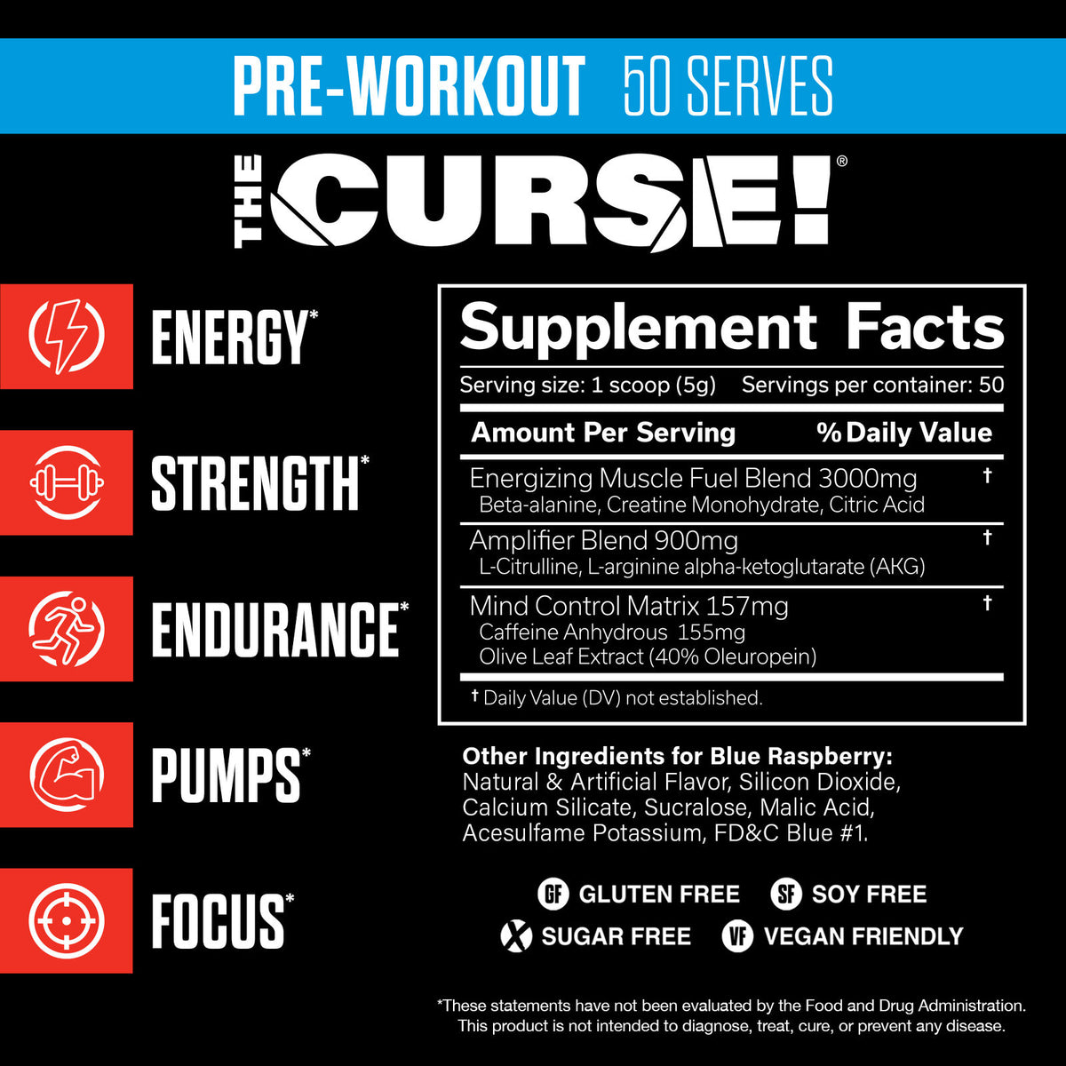 JNX Sports The Curse Pre-Workout 50 Servings