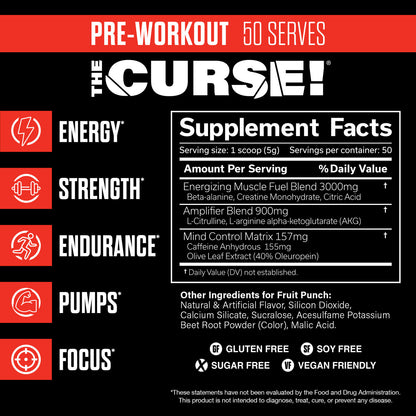 JNX Sports The Curse Pre-Workout 50 Servings