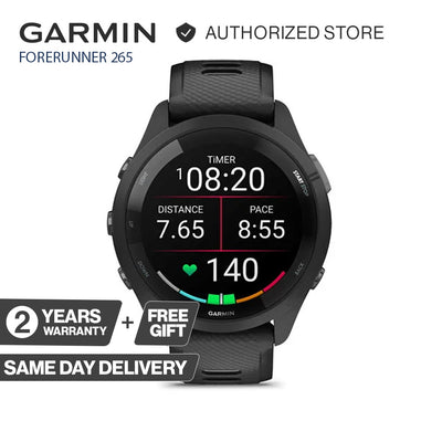 Garmin Forerunner 265 Smartwatch 2 Years Warranty Screen Protector Free Gift🎁
