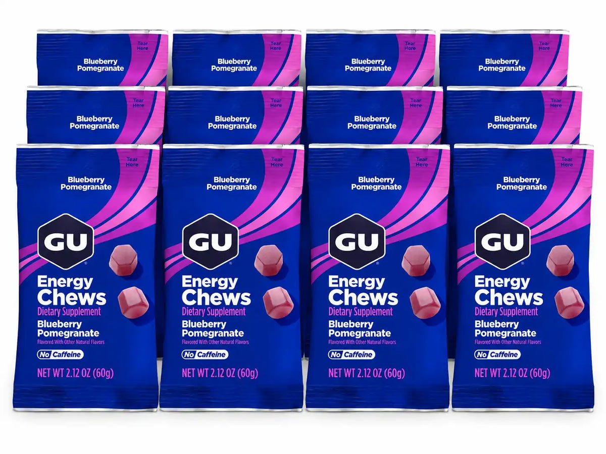 GU Energy Chews Blueberry Pomegranate 12 pack