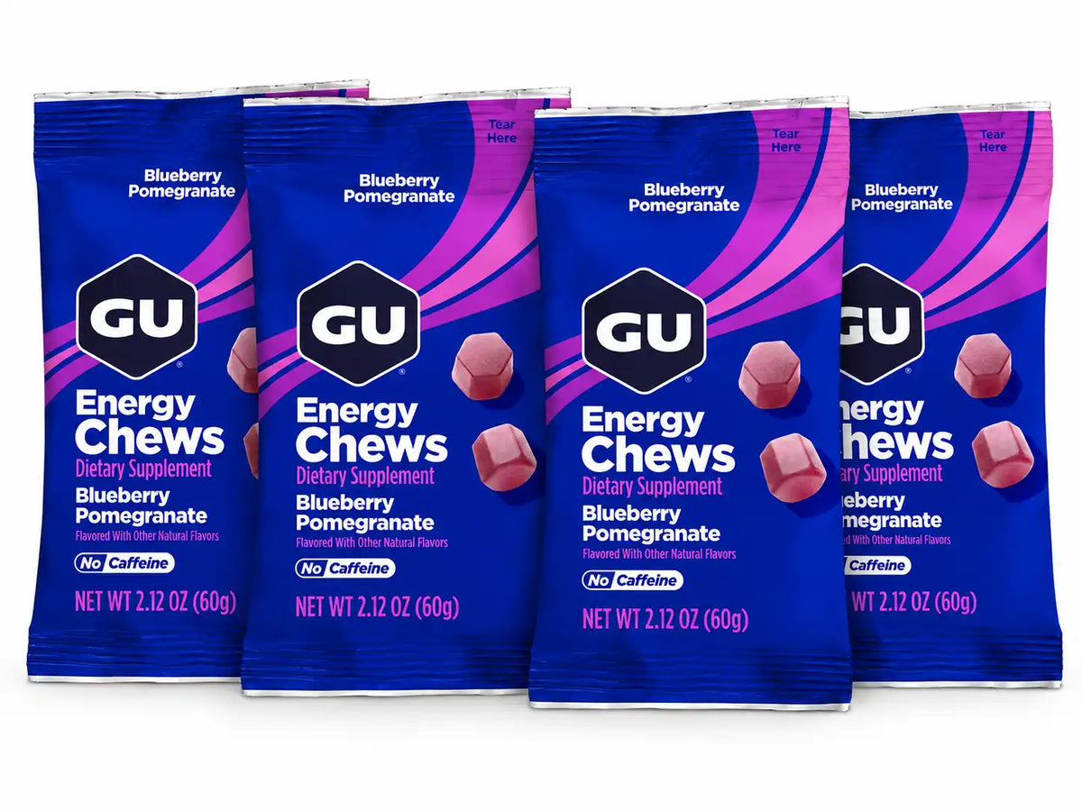 GU Energy Chews Blueberry Pomegranate 4 pack