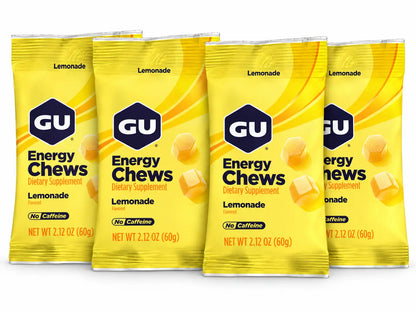 GU Energy Chews Lemonade 4 pack