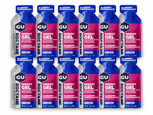 GU Roctane Energy Gel Blueberry Pomegranate 12 pack